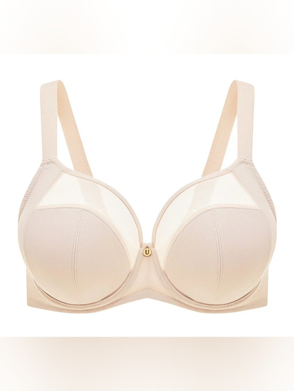 Understance NWT Anti-Chafe Cooling Unpadded Full Coverage Champagne Bra 44N